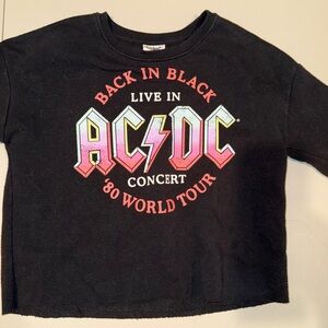AC/DC Kids Black '80 World Tour Tee